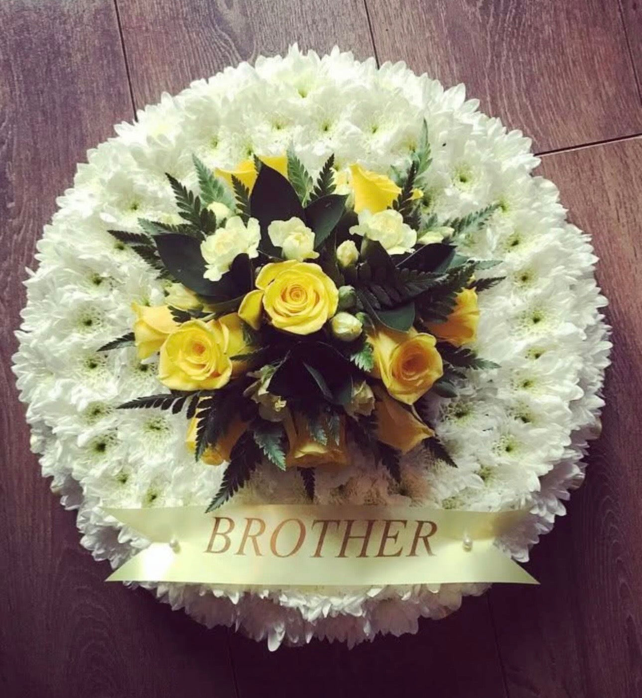 Chrysanthemum Based Posy with Focal Point