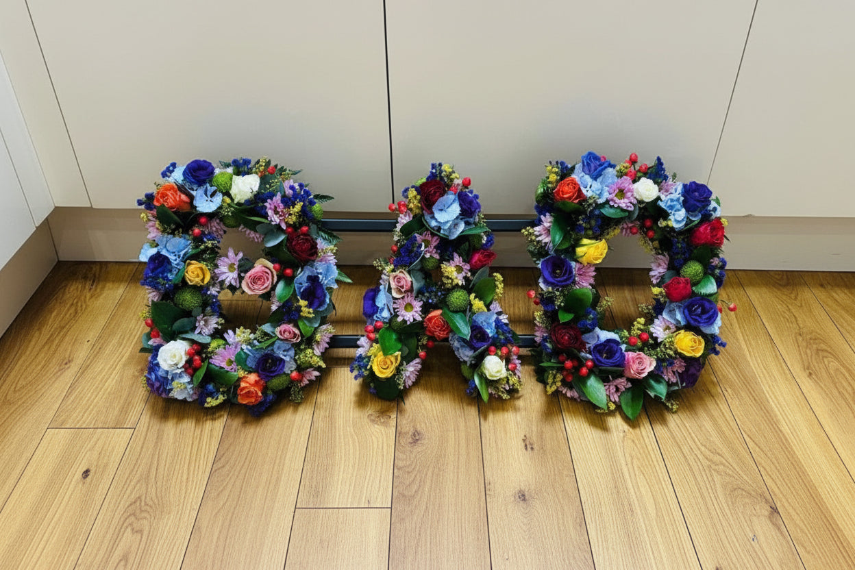Foliage Based Floral Letter Tribute