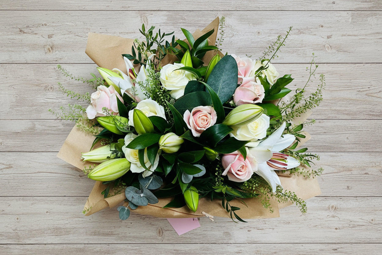 Luxury Rose and Oriental Lily Bouquet