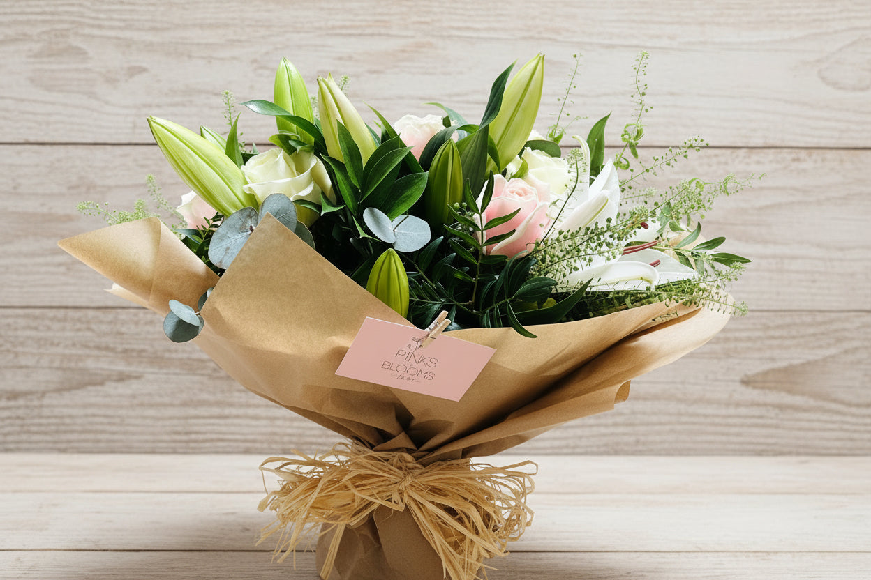Luxury Rose and Oriental Lily Bouquet
